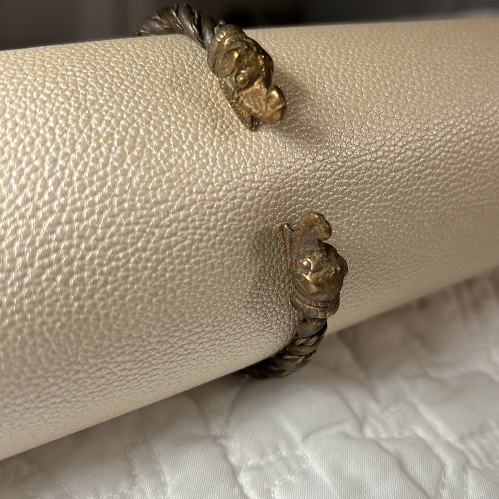 Brass bangle bracelet - Picture 2 of 2